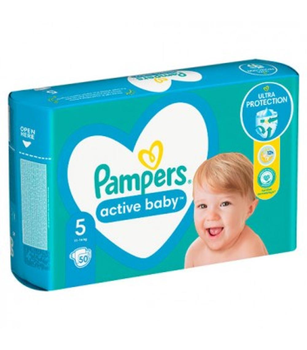 pieluchy pampers baby active 5 50