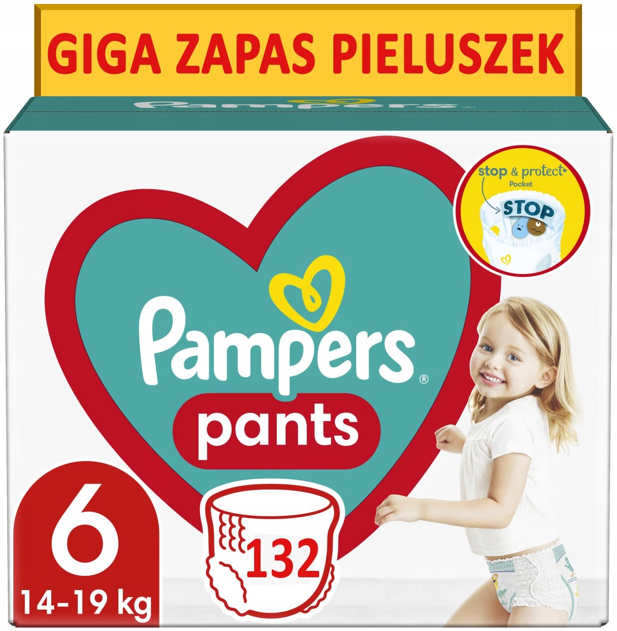 pampers pieluchomajtki extra large pants opis