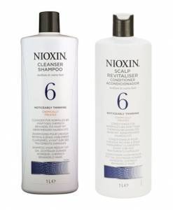 nioxin 6 zestaw duo 2x1000ml szampon odżywka