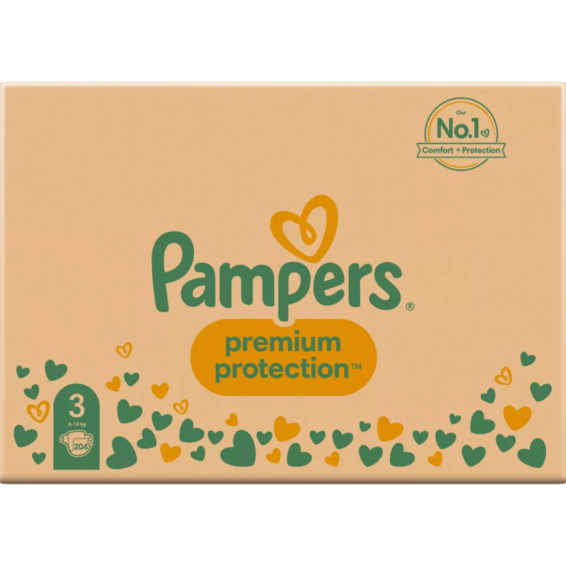 pampers maat 3 204 stuks