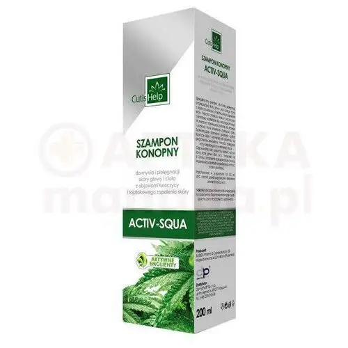 cutishelp activ-squa szampon konopny przeciw łuszczycy 200 ml