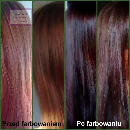 szampon koloryzujacy przed i po