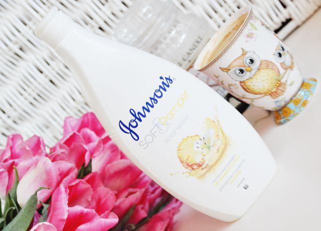 żel pod prysznic johnsons soft & pamper i lilia