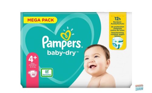 pampers mega box size 4