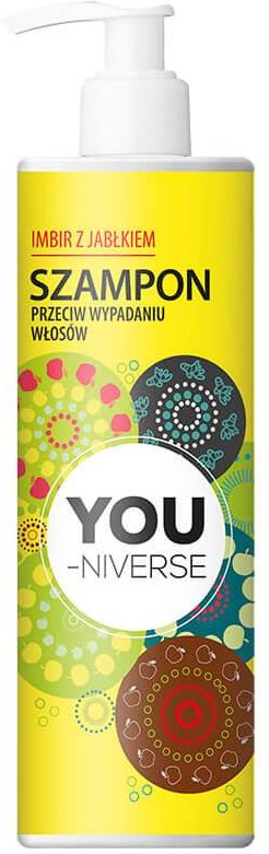 szampon do włosów przeciw wypadaniu włosów imbir z jabłkiem you-niverse