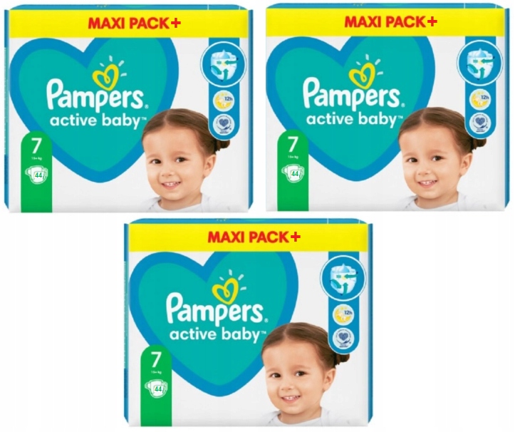 allegro pampers active baby 132 szt