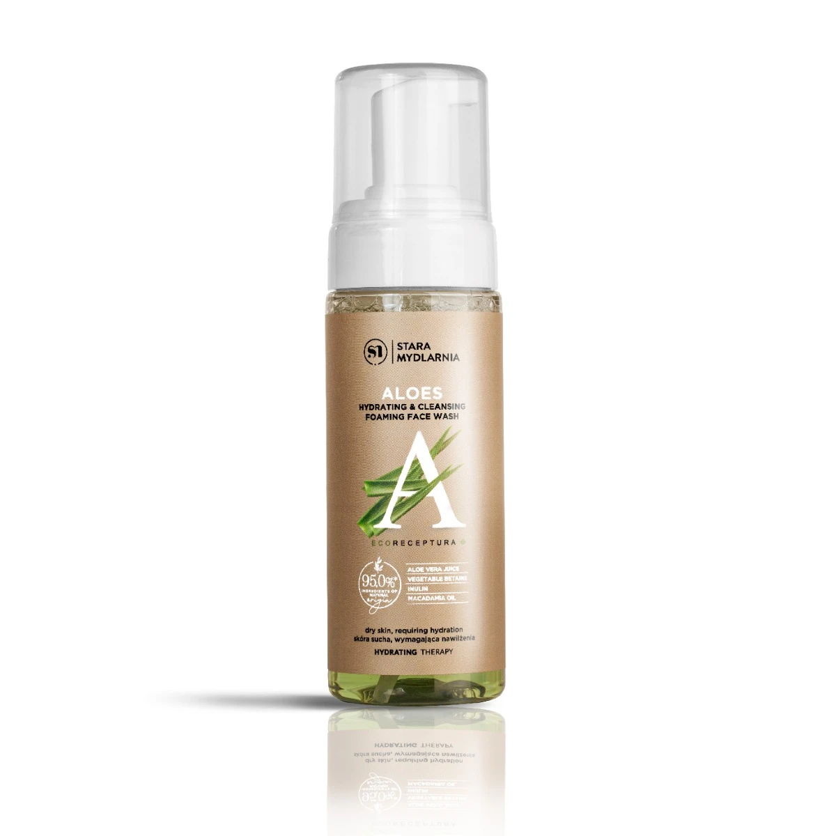 aloe calming foaming wash pianka do mycia twarzy