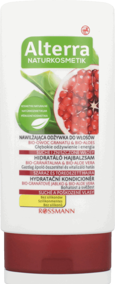 alterra nawilżająca odżywka do włosów bio-owoc granatu i bio-aloes