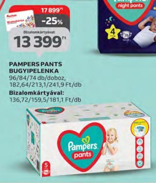 auchan pampers pants