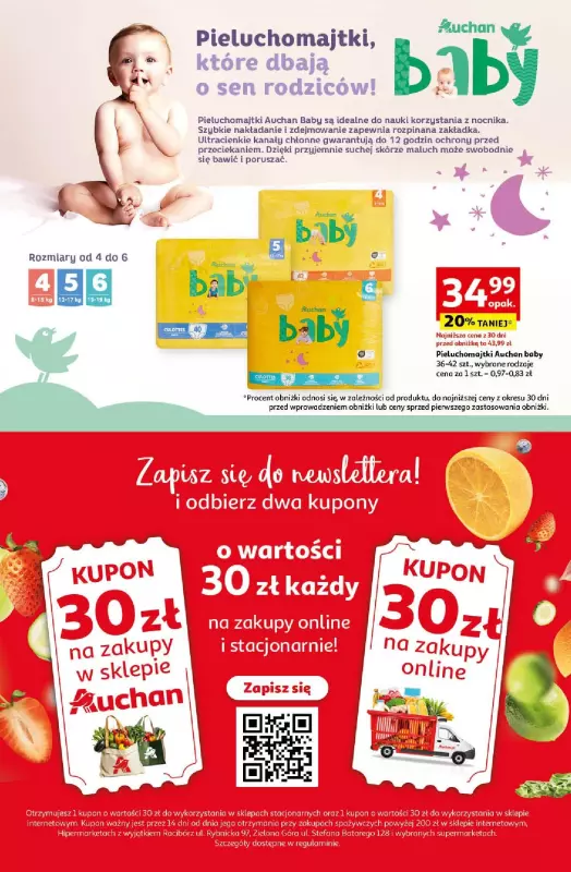 auchan pieluchomajtki happy