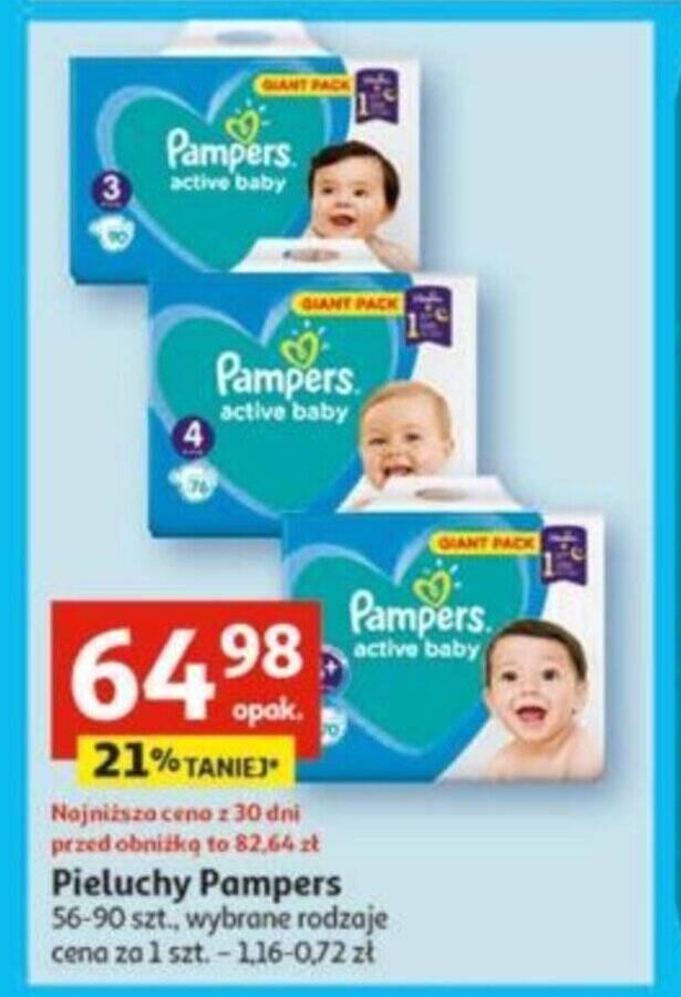 auchan pieluchy pampers