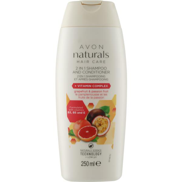 avon naturals szampon grejfut i marakuja