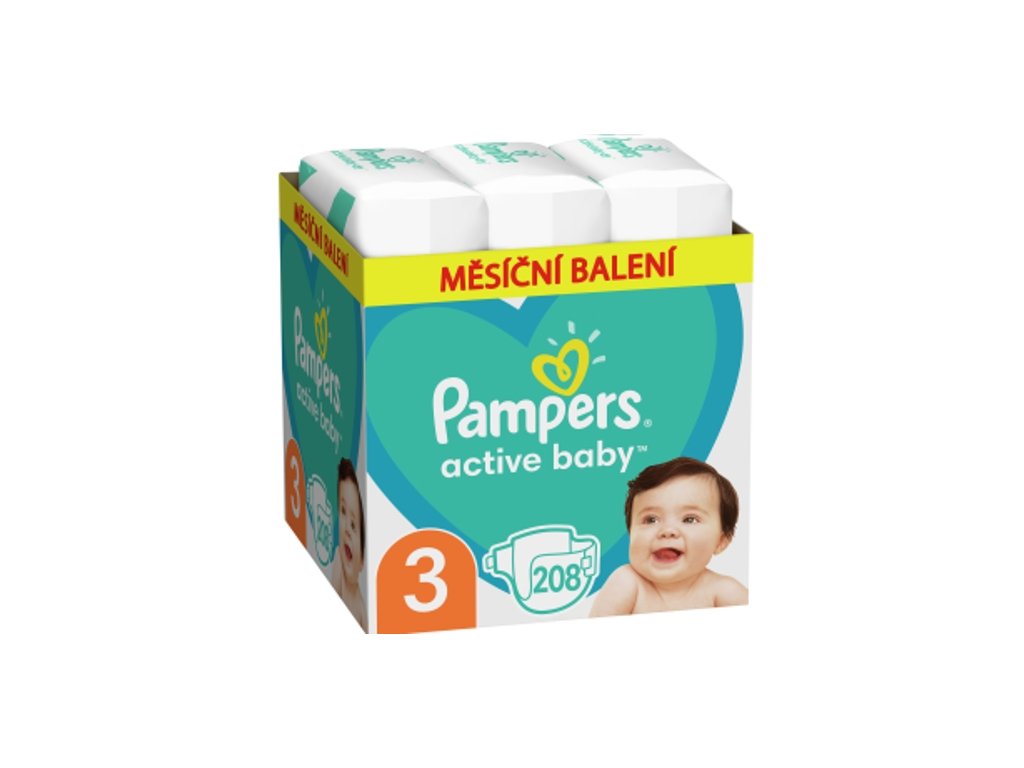 pampers active 3 208