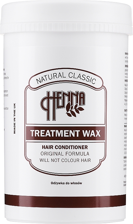 natural classic wax henna treatment odżywka do włosów