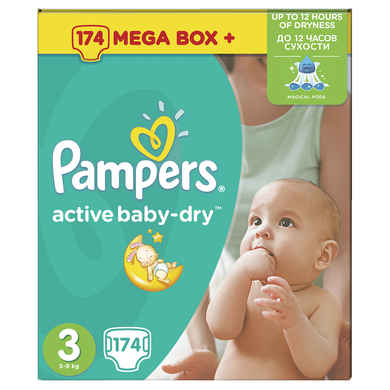 pampers rozmiar 3 174 szt