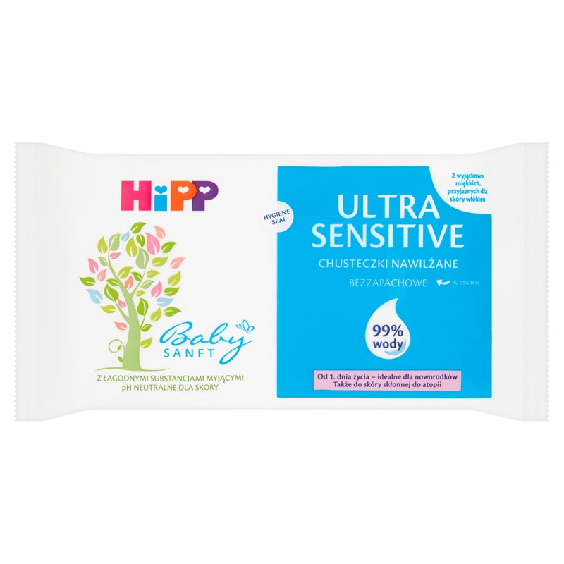 hipp chusteczki nawilżane ultra sensitive