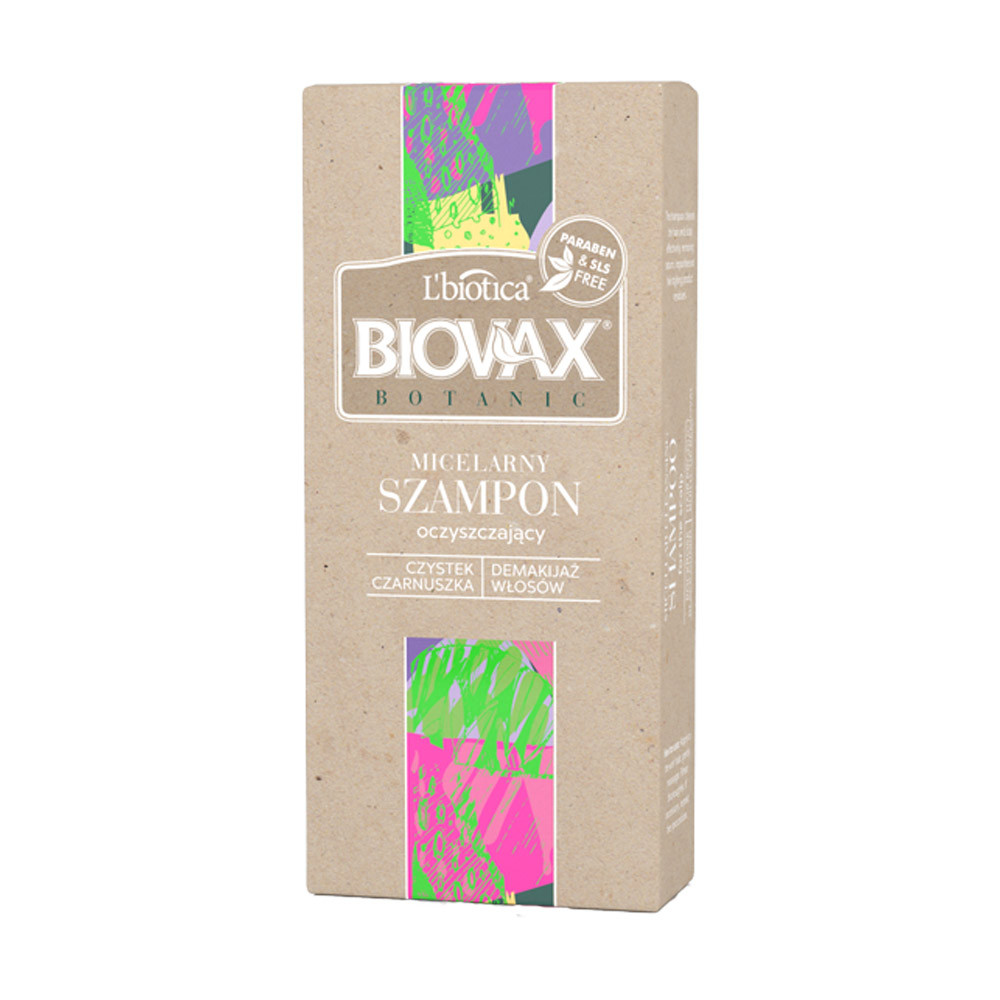 biovax szampon micelarny oczyszczający demakijaż włosów
