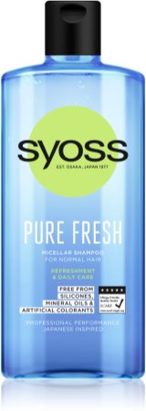 syoss pure fresh szampon micelarny do włosów normalnych