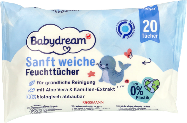 babydream chusteczki nawilżane z rumiankiwm