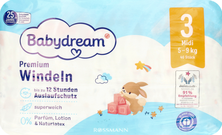 babydream pieluchy 3 cena rossmann