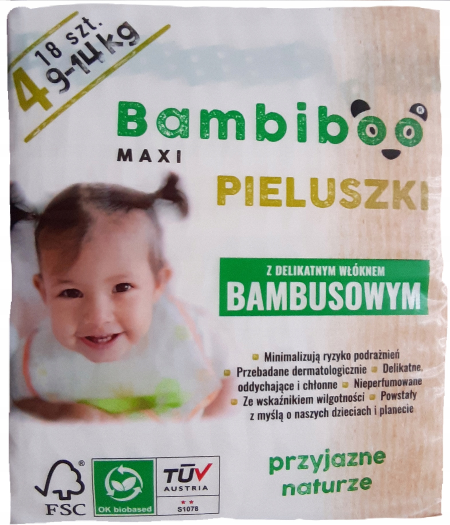 bambiboo newborn pieluchy bambusowe