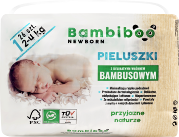 bambiboo pieluchy biodegradowalne 0