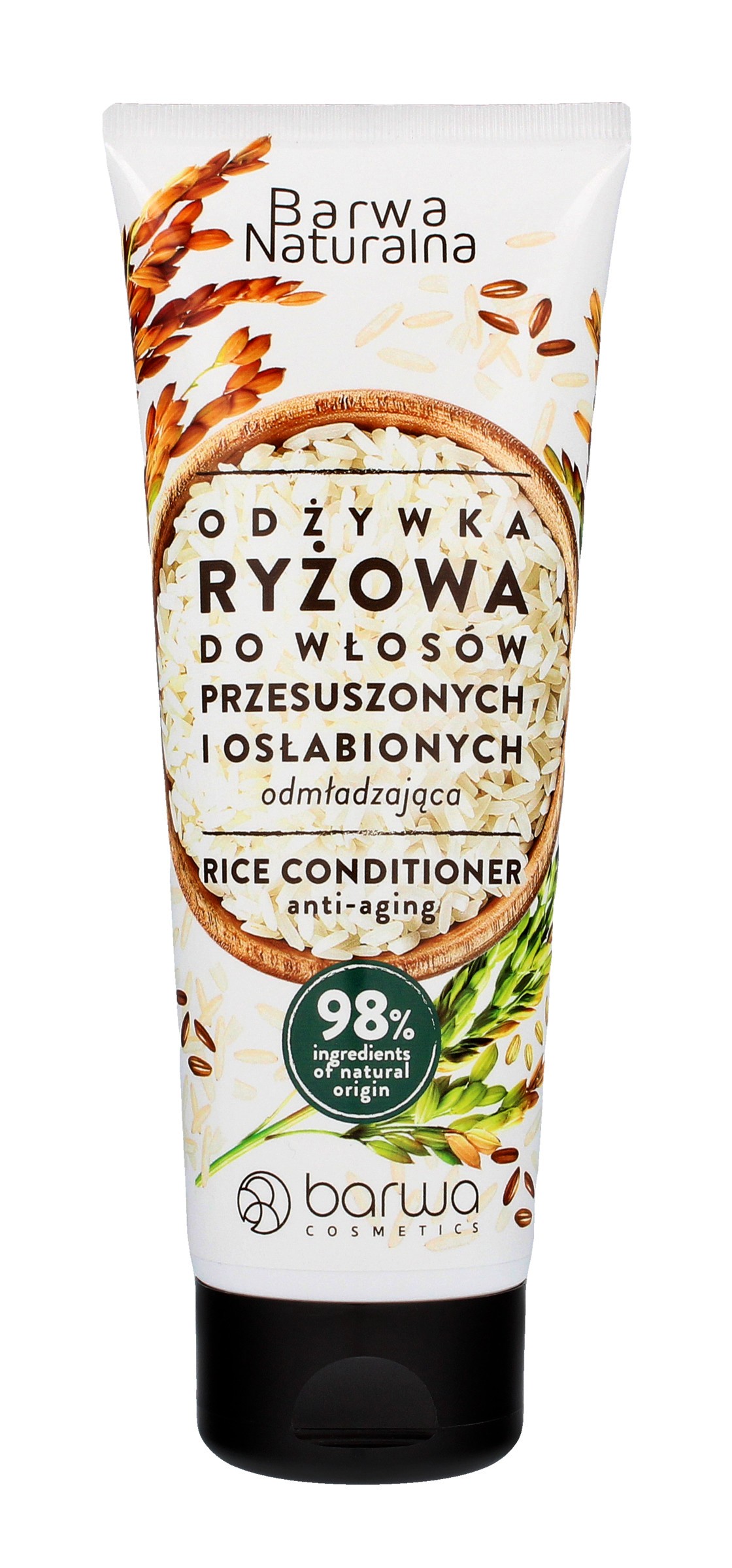 barwa naturalna odżywka do włosów ryżowa