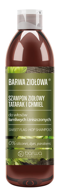 barwa ziołowa szampon tatarak-chmiel do włosów łamliwych i zniszczonych 250ml