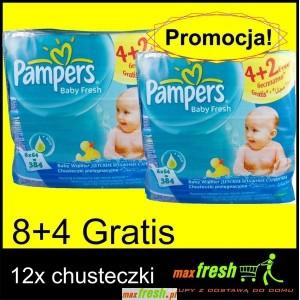 chusteczki pampers 12x64