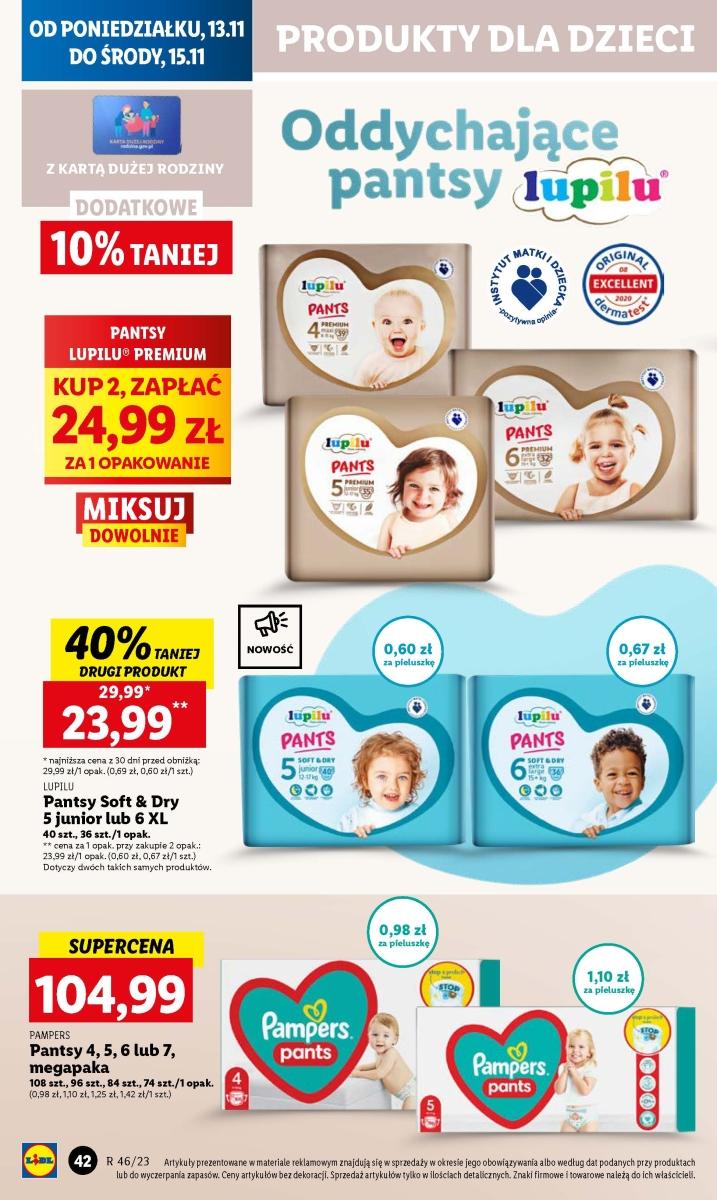 lidl pieluchy pampers 29 99