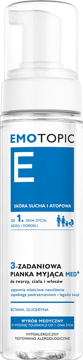 emotopic żel pianka do mycia twarzy