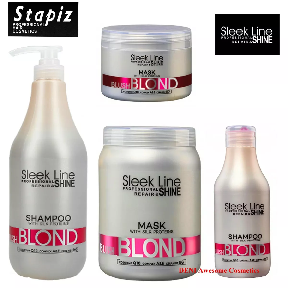 sleek line repair shine szampon