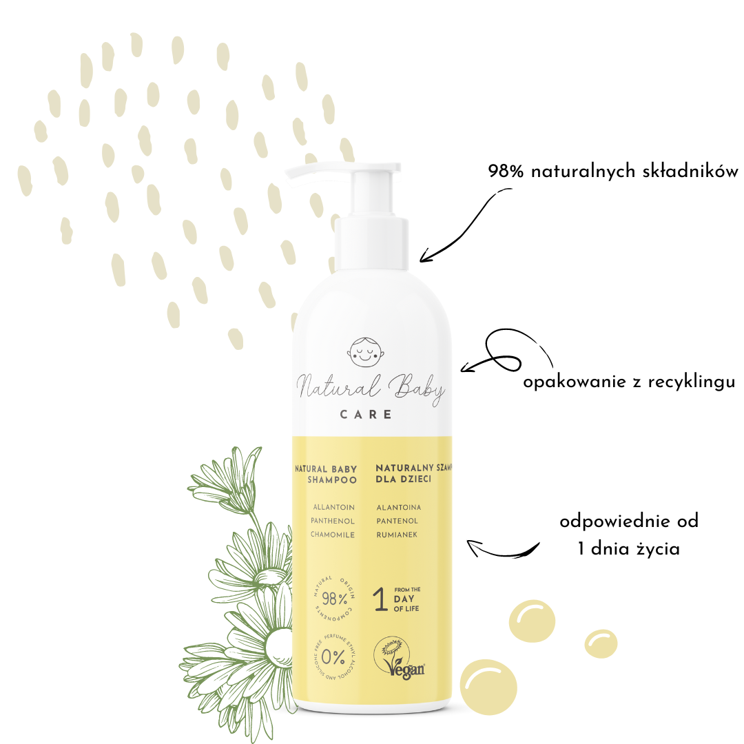 naturalny szampon dla dzieci dla delikatnej skóry 50 ml bubbles