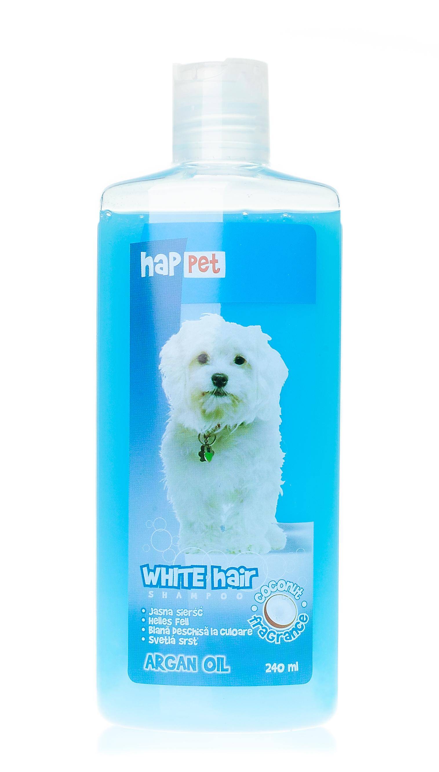 białe włosy u psa jaki szampon używać