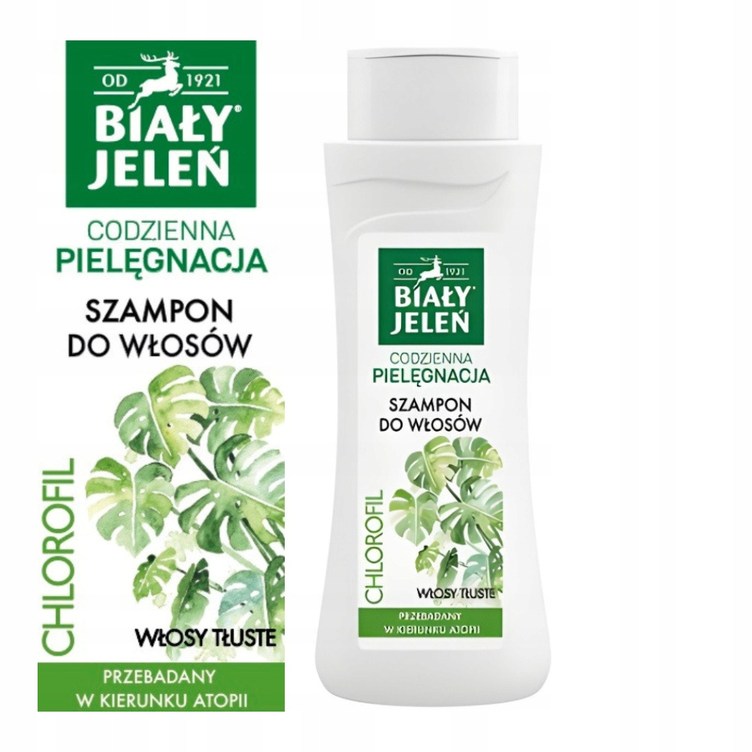 biały jeleń szampon dermo łagodzący z naturalnym chlorofilem 300 ml