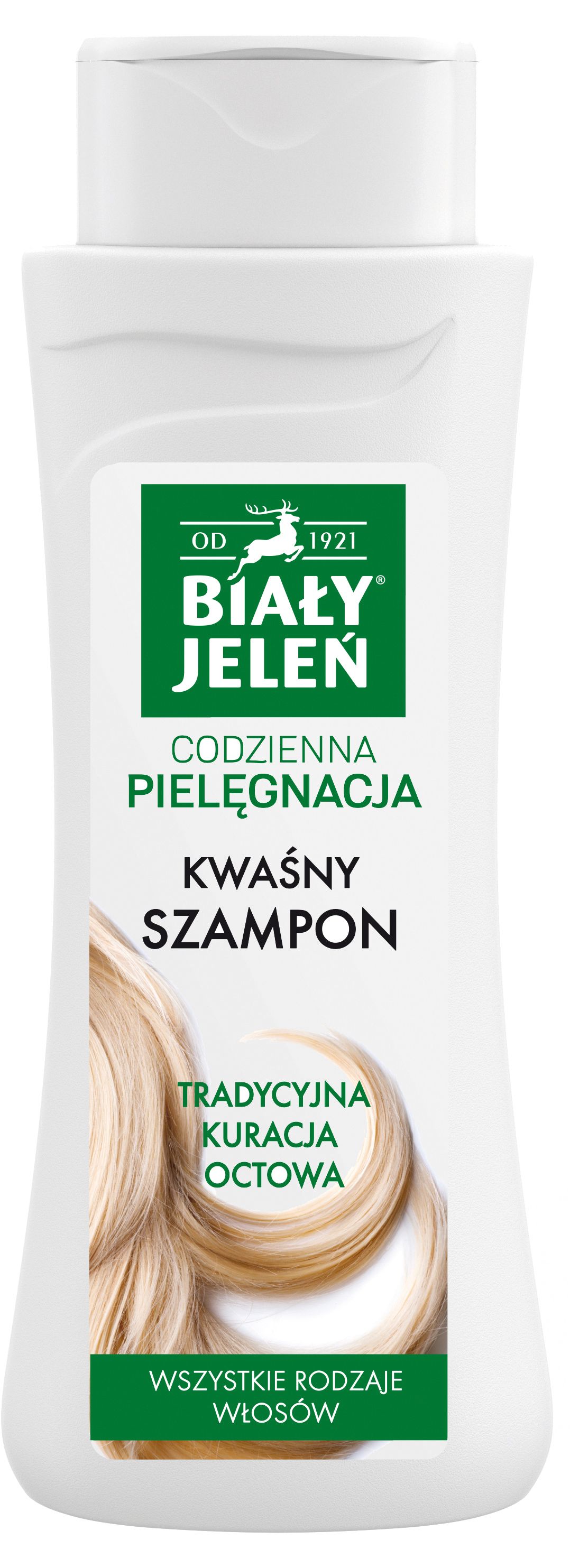 biały jeleń szampon do włosów hipoalergiczny z czystą bawełną inci