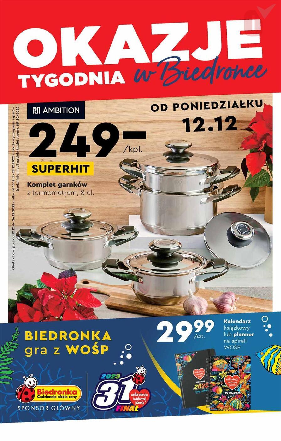 biedronka gazetka od 12.12 pampers