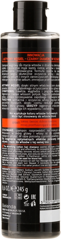 bielenda carbo detox szampon węglowy do włosów skład