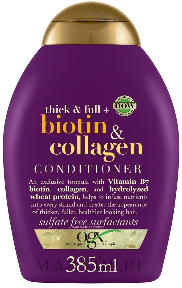 biotin & collagen thickening conditioner odżywka do włosów nadająca gęstość