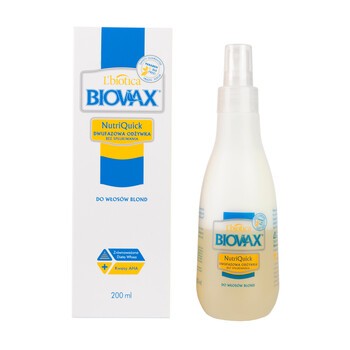 biovax dwufazowa odżywka do włosów blond