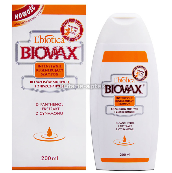 biovax intensywnie regenerujący szampon do włosów pogrubiająco zagęszczający
