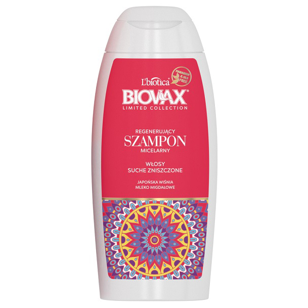 biovax limited collection szampon japońska wiśnia & mleko migdałowe 200ml