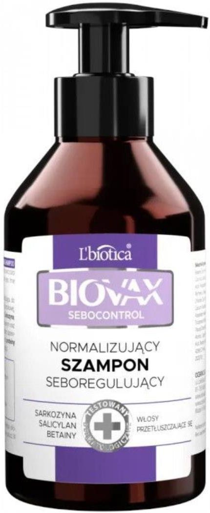 biovax szampon do włosów przrtłuszcających się