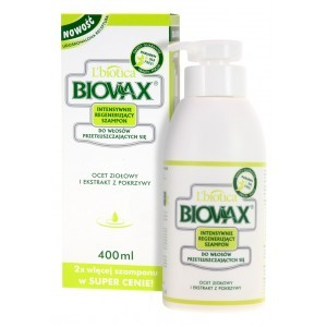 biovax szampon intensywnie regenerujący do włosów przetłuszczających się wizarz