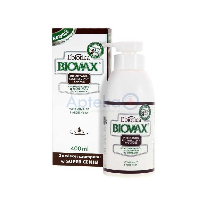 biovax szampon intensywnie regenerujący vit pp i aloe vera