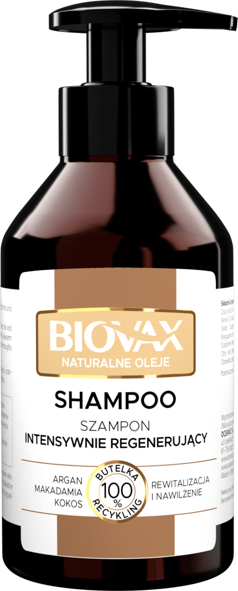 biovax szampon regenerujący argan kokos skłąd