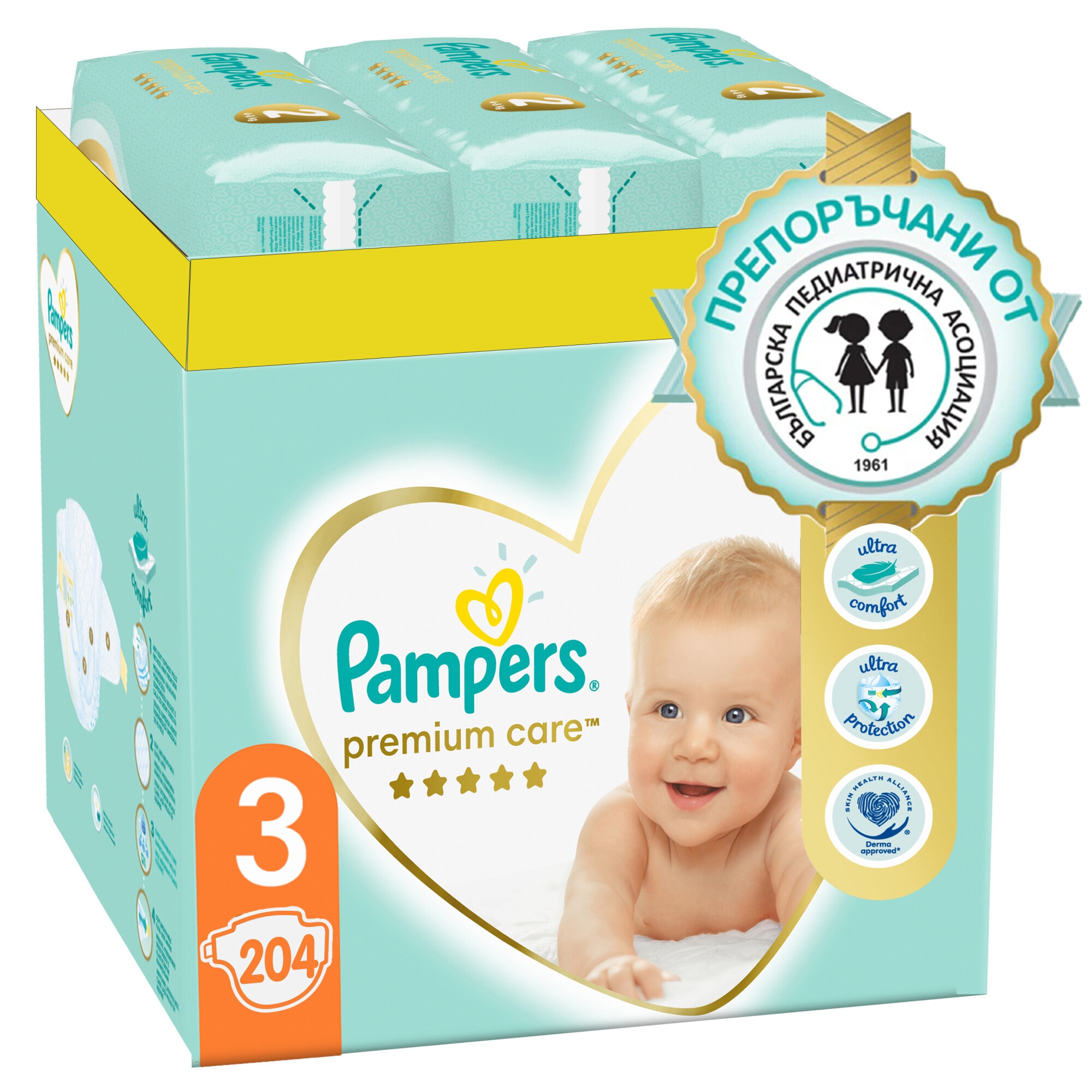 pampers premium 3 204