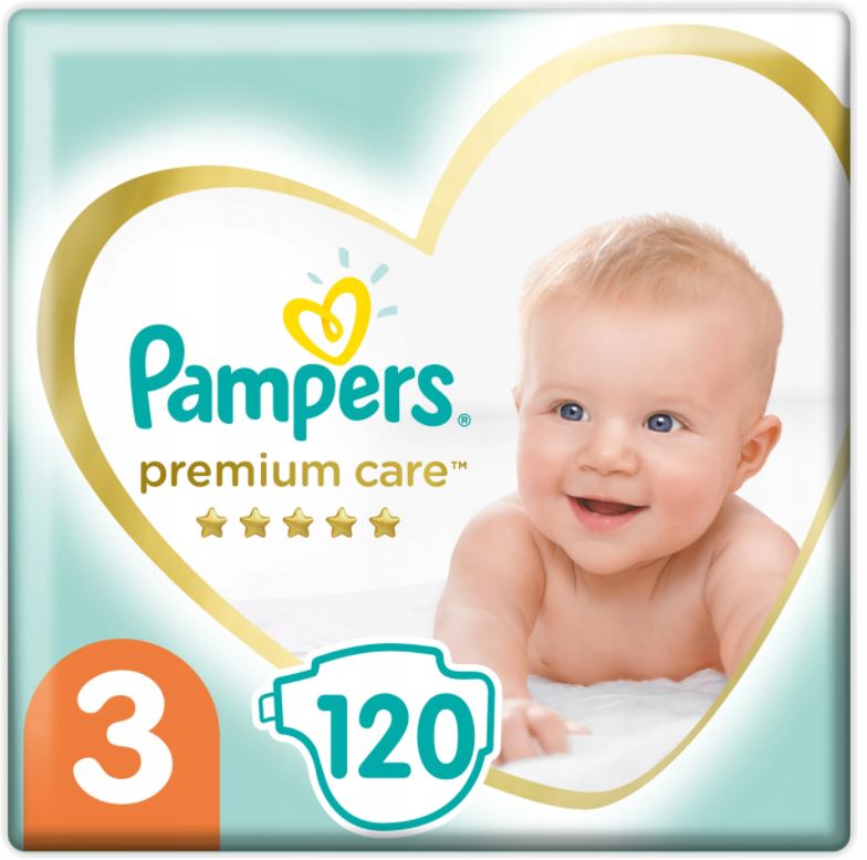 pieluchy pampers premium care 3 midi 120 szt