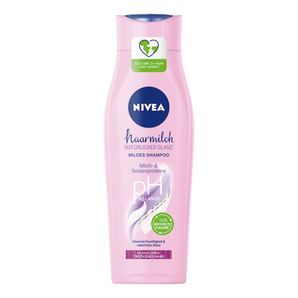 nivea mleczny szampon wyzwalający blask hairmilk shine 400ml