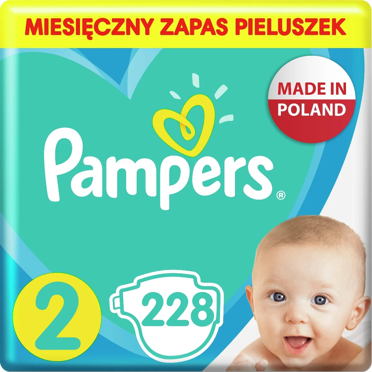 pampers 2 228 sztuk